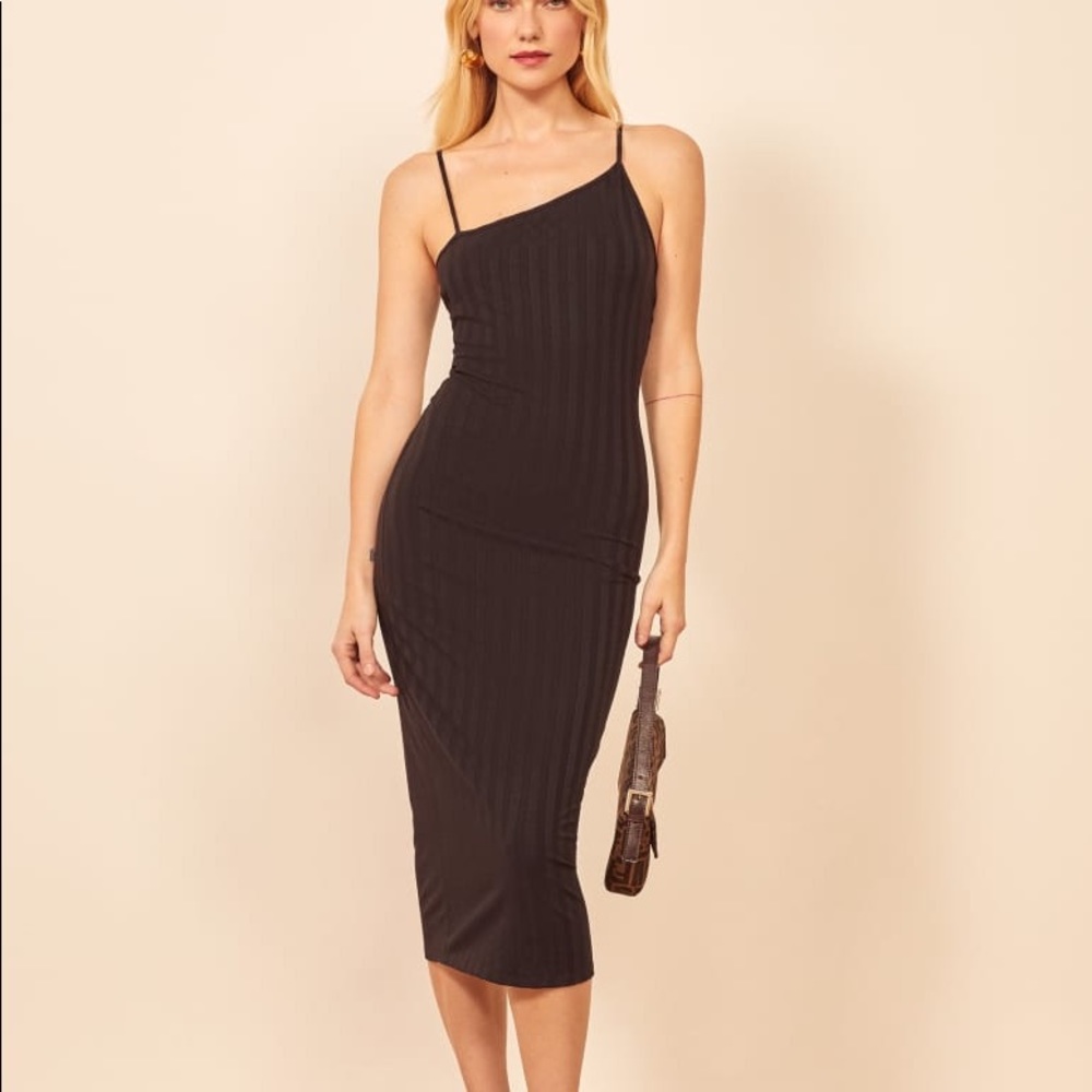 Reformation Dominick Dress Black NWT size XL